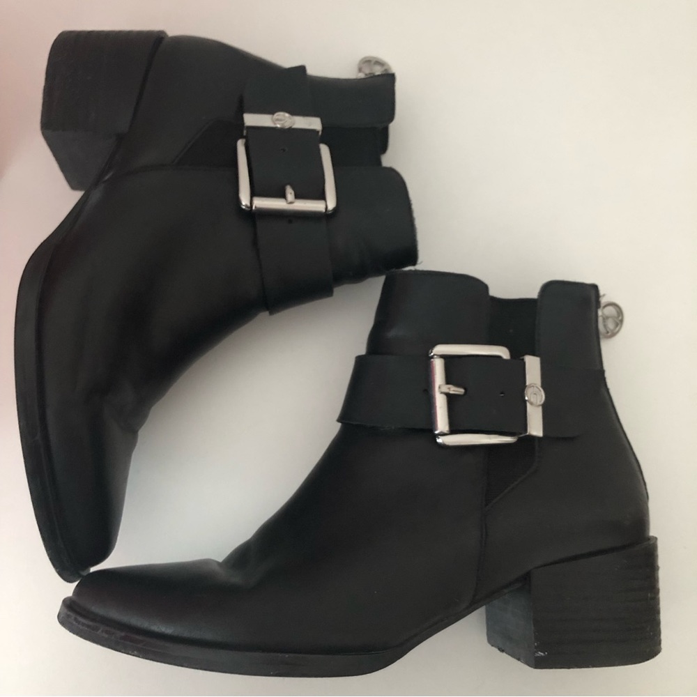 • The Wishbone Collection • Black Ankle Boots